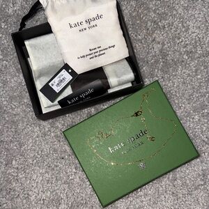 Kate Spade Gold Necklace with Silver Charm